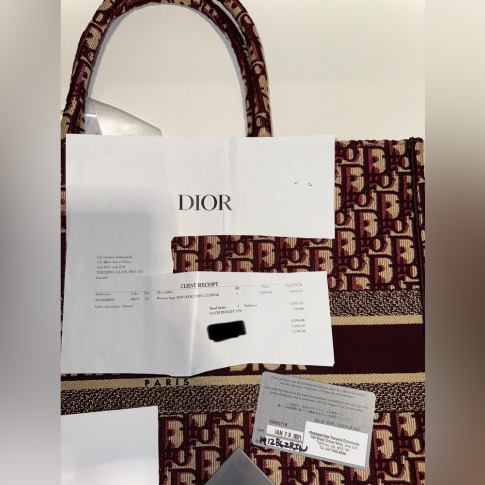 Christian Dior Burgundy bookbag Tote Bag - Picture 7 of 7